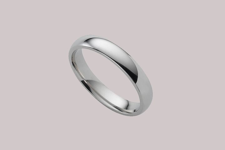 Heavy platinum wedding ring
