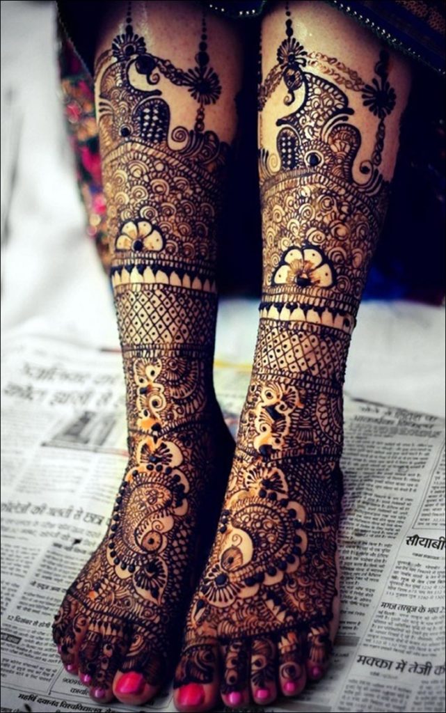 Art body design henna mehndi traditional