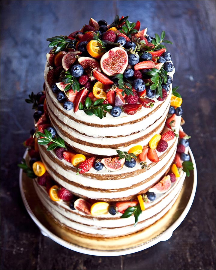 Deliciously-Decorated wedding cake