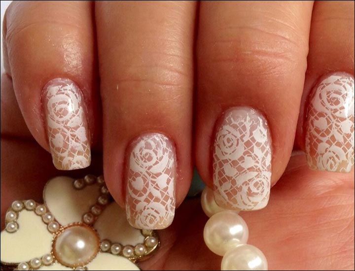 31 Elegant Wedding Nail Art Designs | StayGlam