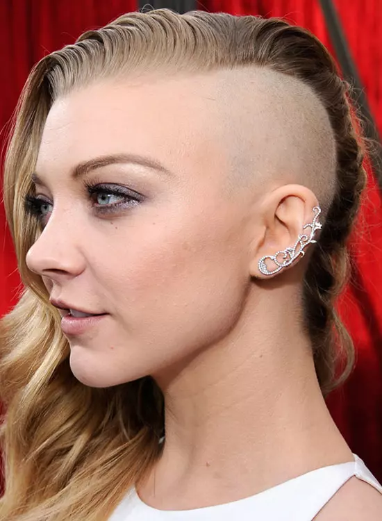 Half-Shaved Head with Wavy Locks