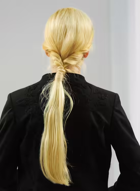 Low twisted Ponytail with Hair