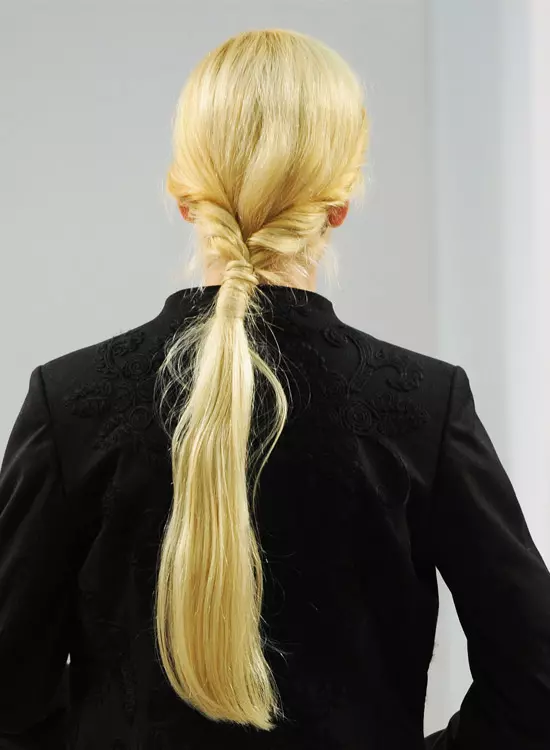 Low twisted Ponytail with Hair