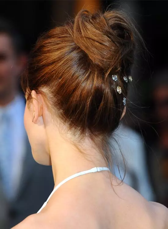 Messy High Bun with Accessory