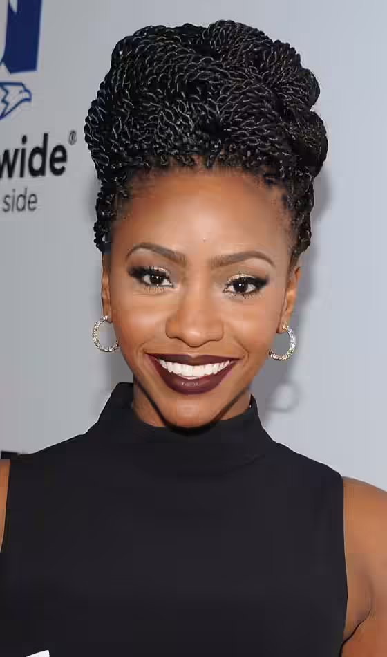 Summer Hairstyles For Long Hair - Box Braid Updo Box Braid Updo
