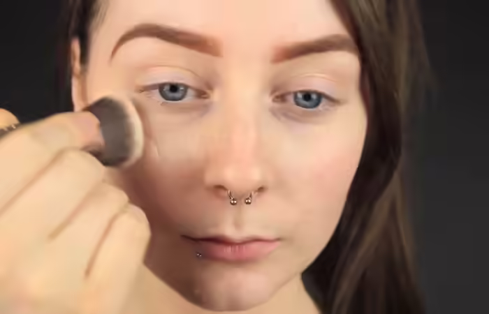 Step 4 Dab On Some Foundation How To Hide Pimples With Makeup - Step 4 Dab On Some Foundation