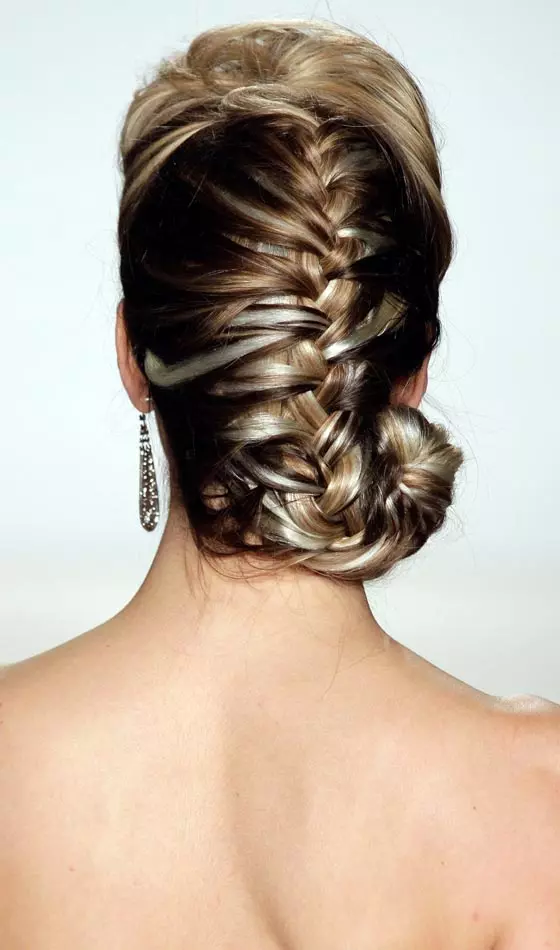 Feather Braided Bun