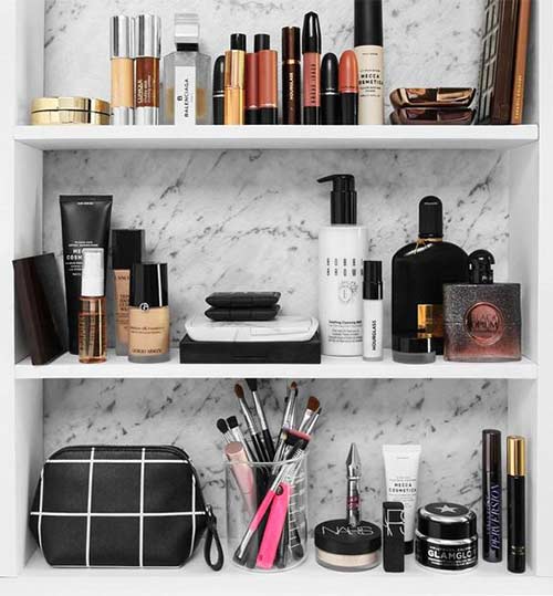 Classy Makeup Shelf For Beginners