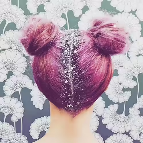 Emo Hairstyles For Girls - Cute Pink Hair Buns Cute Pink Hair Buns