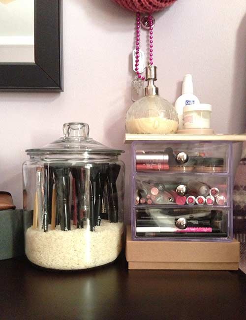 DIY Glass Jars And Crate Drawers