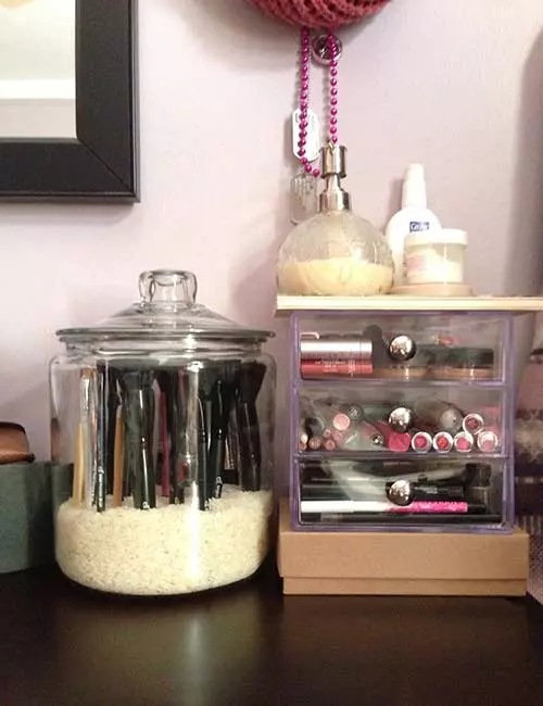 DIY Glass Jars And Crate Drawers 