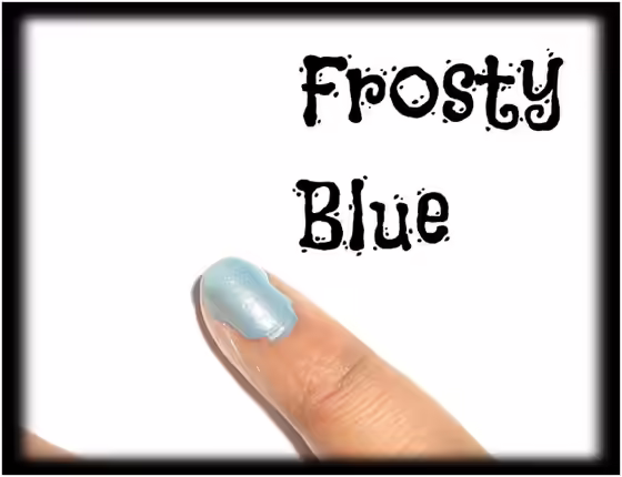 Frosty blue nail makeup1 Frosty blue nail makeup1