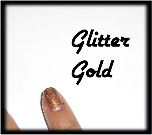 Glitter gold for nail art1