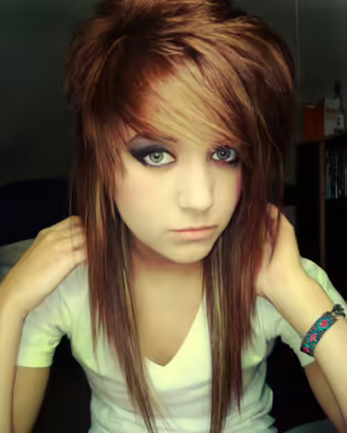 Emo Hairstyles For Girls - Uneven Cuts Uneven Cuts