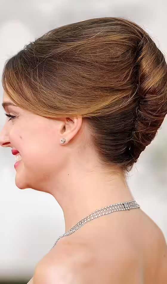 The Traditional French Twist Moved to The Side
