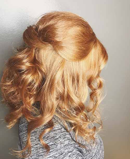 Crossed Half Updo Crossed Half Updo