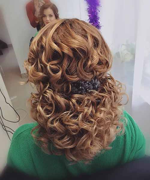 Curly Half Ponytail Curly Half Ponytail