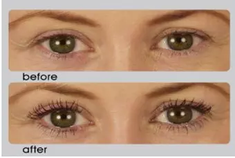 false eyelashes before and after