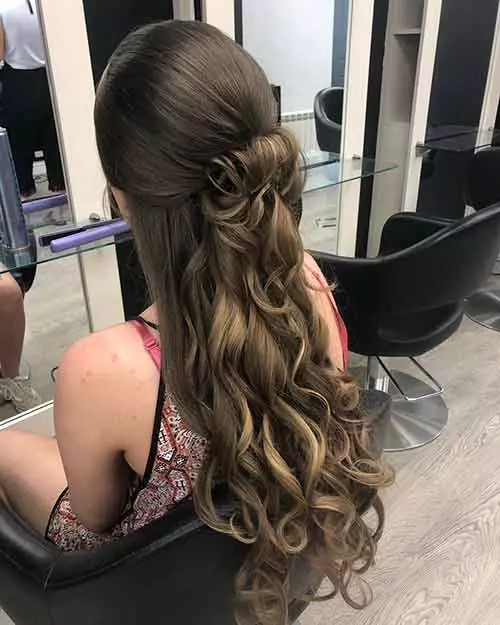 Folded Half Updo