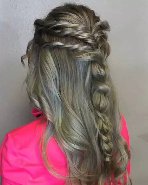 Multi-Twist Half Updo