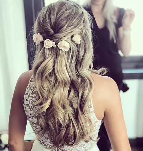 Romantic Half Updo