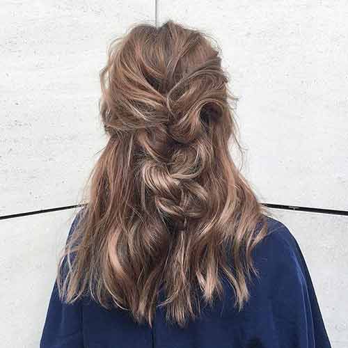 The Messy Half Braid The Messy Half Braid