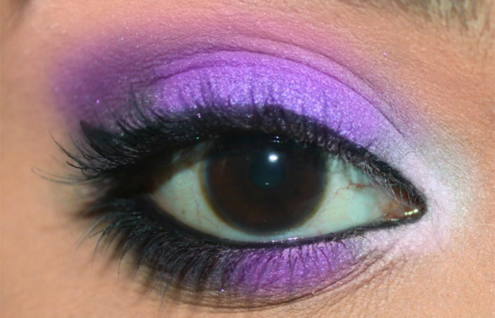 Purple eye makeup step 21 final look Purple eye makeup step 21 final look