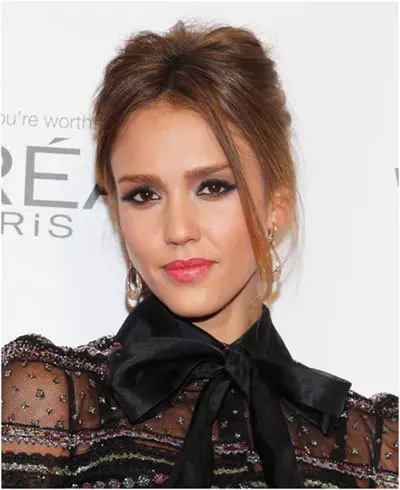 jessica alba pink lipstick