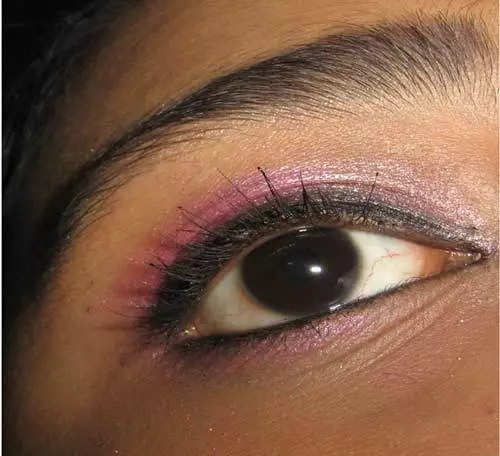 pink eye makeup for blue eyes
