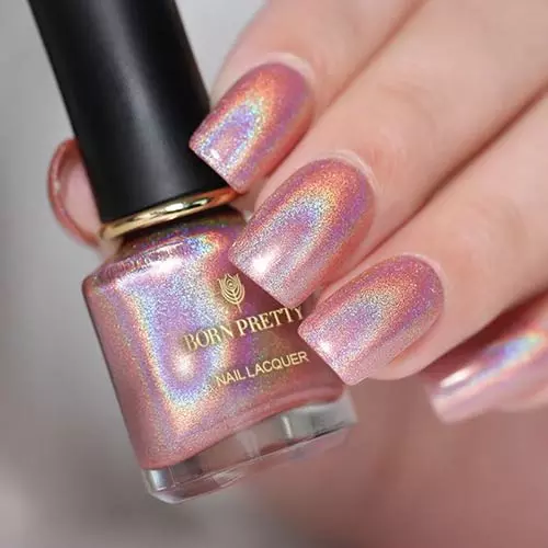 Holographic Glitter Nails