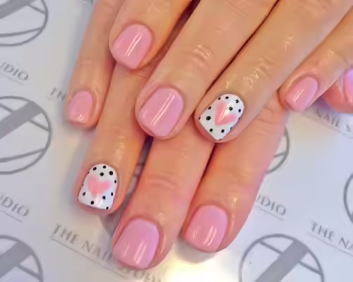 Soft Hearted Nail Design