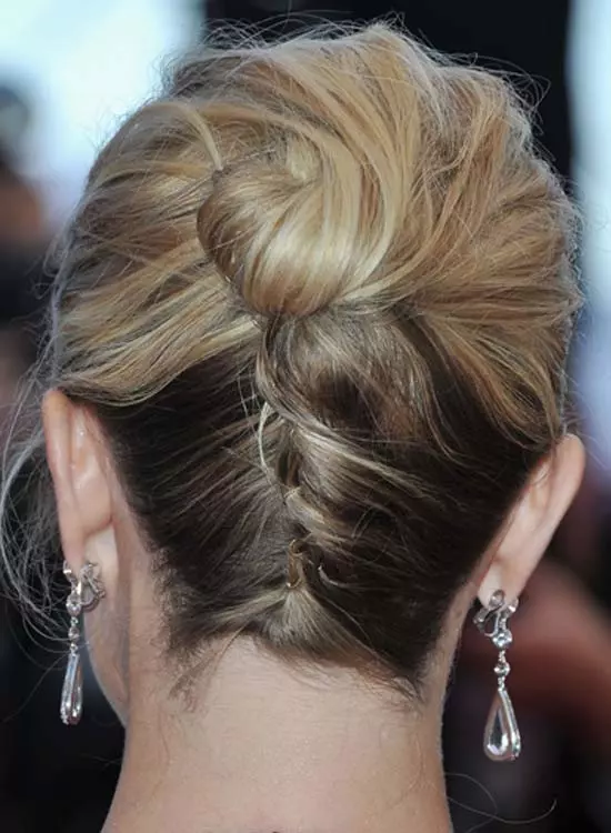 Upside-Down-French-Braid-with-High-Donut-Bun