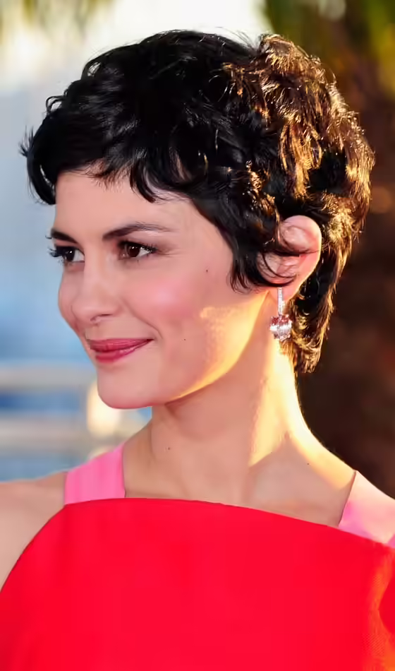 Bridal Hairstyles for Short Hair - Black Ruffled Pixie Black Ruffled Pixie