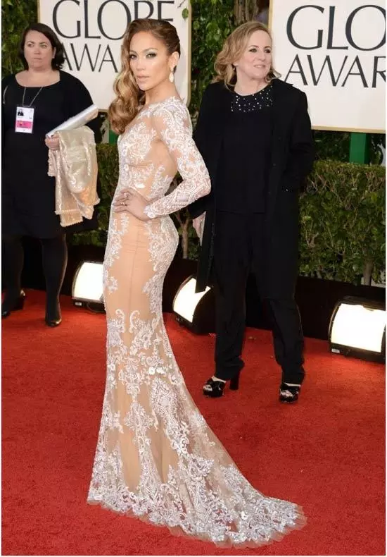 jennifer lopez red carpet dress