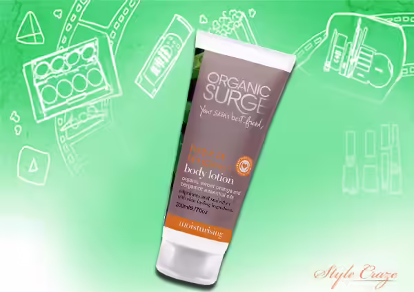 organic surge tropical bergamot body lotion