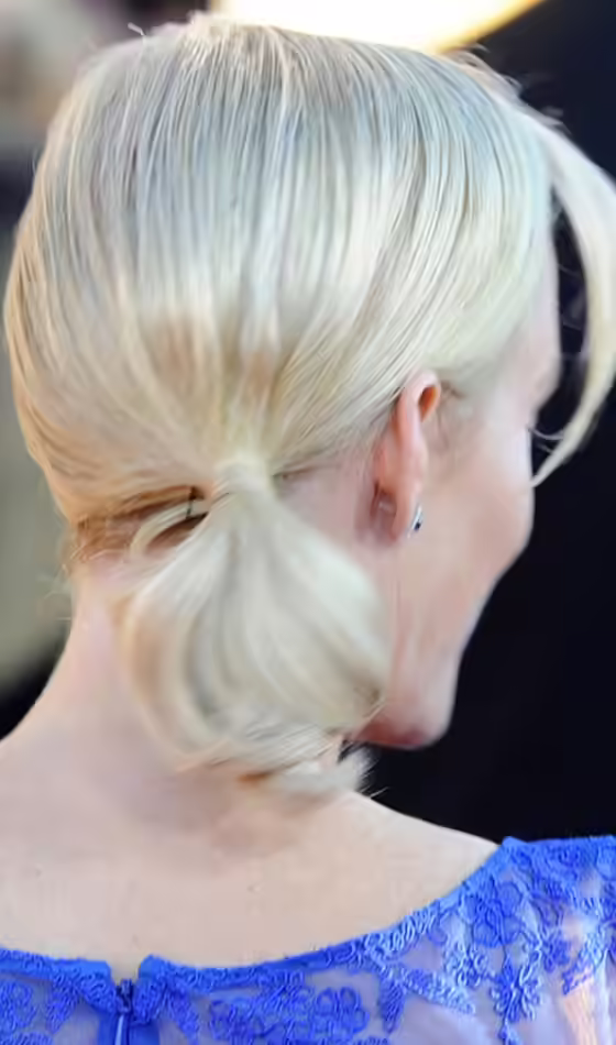 Bridal Hairstyles for Short Hair - Platinum White Short Ponytail Platinum White Short Ponytail