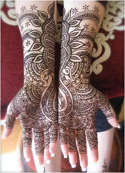 bridal arabic mehndi design