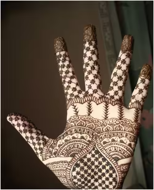 mehindi design for left heand mehindi design for left heand