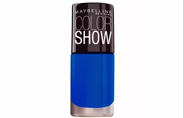 Maybelline Color Show Bright Sparks, Blazing Blue Best Nail Polish For Dark Skin - 2. Maybelline Color Show Bright Sparks, Blazing Blue