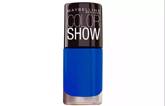 Best Nail Polish For Dark Skin - 2. Maybelline Color Show Bright Sparks, Blazing Blue