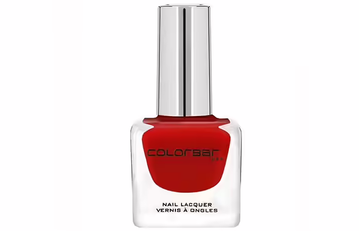 Colorbar Luxe Nail Lacquer, Red Enigma Best Nail Polish For Dark Skin - 3. Colorbar Luxe Nail Lacquer, Red Enigma