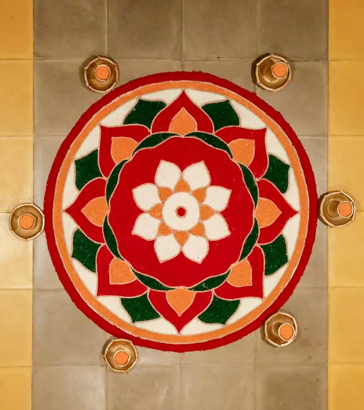 10 Simple And Amazing Rangoli Designs Without Dots