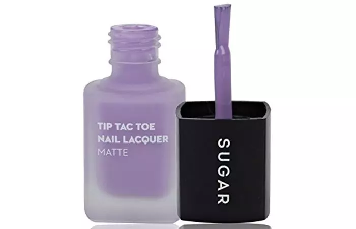 SUGAR Tip Tac Toe Nail Lacquer, 030 Purple Passion (Matte Pastel Lavender)