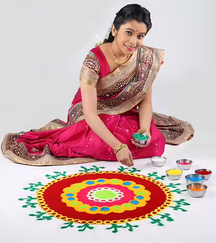 25 Rangoli Designs With Dots To Try In 2015