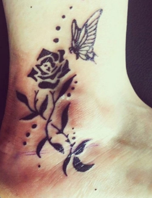 Tribal Rose Tattoo Tribal Rose Tattoo