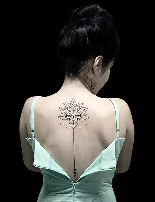 Tribal Tattoo With Lotus
