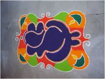 colourful rangoli designs