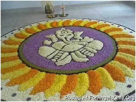 flower rangoli designs