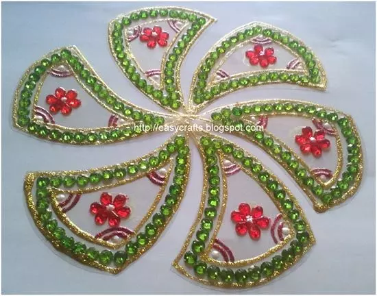 flower rangoli pattern