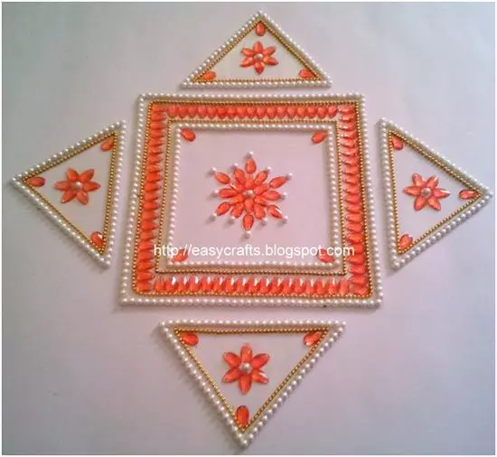 geometric shapes rangoli